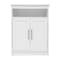 Flash Furniture Vega Organizer w/Two Magnetic Closure Doors, In-Cabinet Adjustable Shelf, and Upper Open Shelf, Wht FS-VEGA-BATH-4-WH-GG - alternate 4